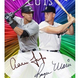 Aaron Judge Roger Maris Platinum Cuts facsimile auto only 1000 made Yankees